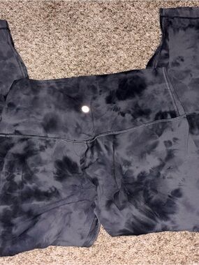 lululemon athletica Black Tie-Dye Leggings